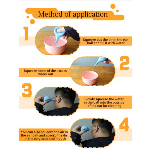 Medical ear washing ball rubber laboratory high quality, clean and hygienic adults and children