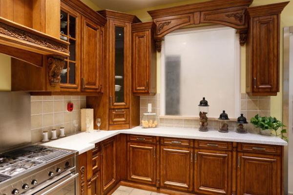 wooden cabinets,Raised door kitchen,kitchen cabinets,Cherry kitchen cabinet，kitchen set，Luxury kitchen cabinets style