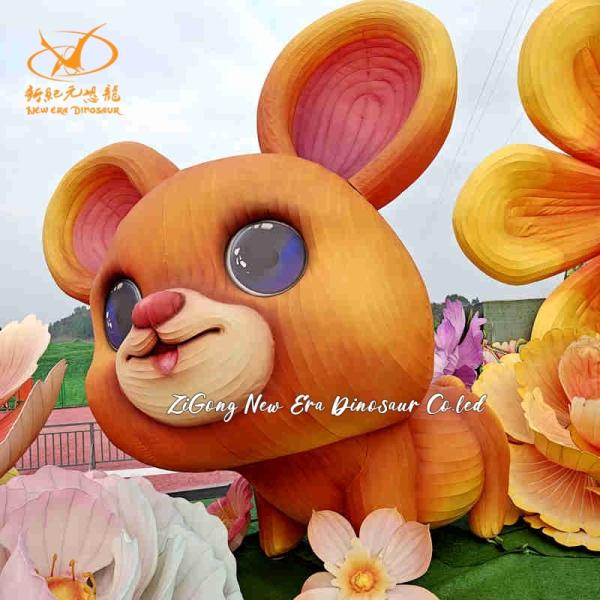 New Year Custom Chinese Lantern Arts , Show LED Light Lantern for Festival Decoration