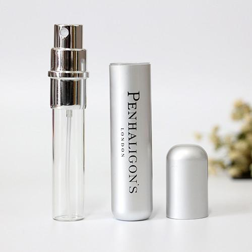 aluminum shuck inside  glass bottle perfume spray bottles refillable 8 ml