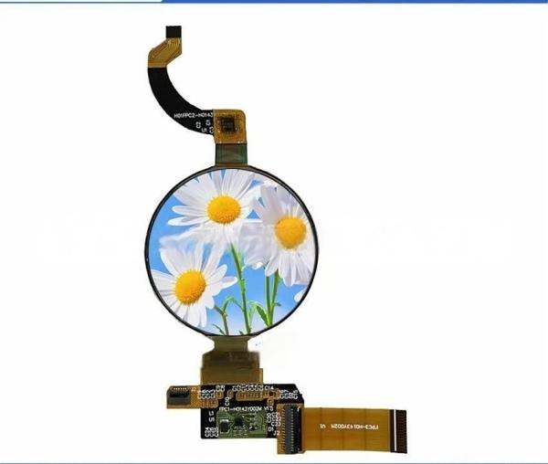 1.43 Inch Round Oled Screen 466x466 Resolution 24 Pin QSPI Interface 400 Cd/M2