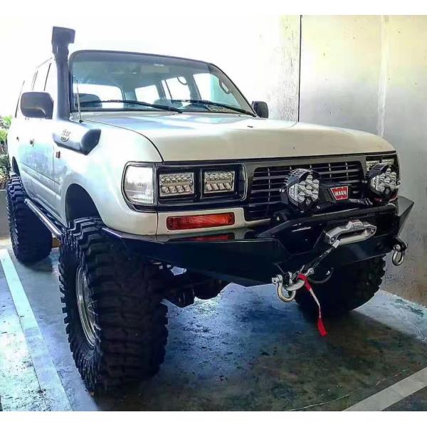 steel 4x4 bumper Front offroad bull bar For TOYOTA land cruiser 80 series compatible winch