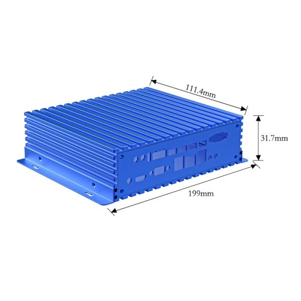 Boîtiers d'extrusion d'aluminium personnalisés avec ailettes de dissipateur thermique pour l'électronique industrielle