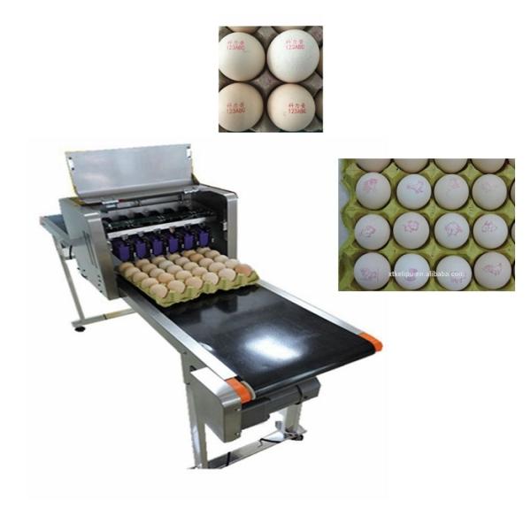 Multiple Nozzle Egg Industrial Inkjet Barcode Printers With Six 45ml Ink Cartridges
