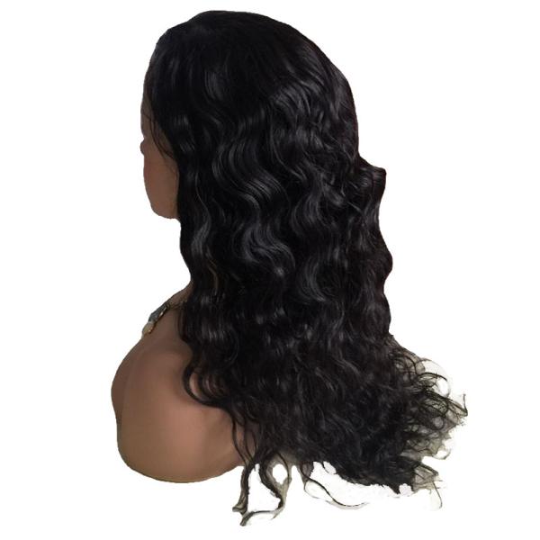 Small/Large/Average Size Natural Curly Virgin Brazilian Human Hair Full Lace Wigs