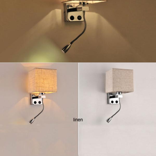 Fabric Led Wall Lights Cloth Lamp Stair Hotel Corridor Living Room Bedroom Aisle Bedside bed headboard lamp （WH-VR-82）