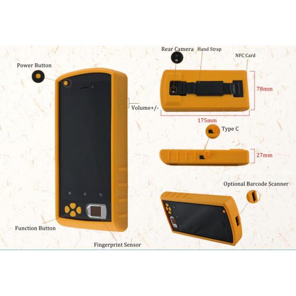 HFSecurity FP05 5 Inch Wifi Fingerprint Scanner MobileTablet PC With Barcode Scanner And Fingerprint Identification