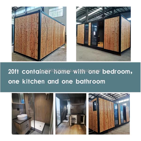 20ft or 40ft Detachable Foldable Prefab House Hotel Container Holiday Home with Aluminum Alloy Windows