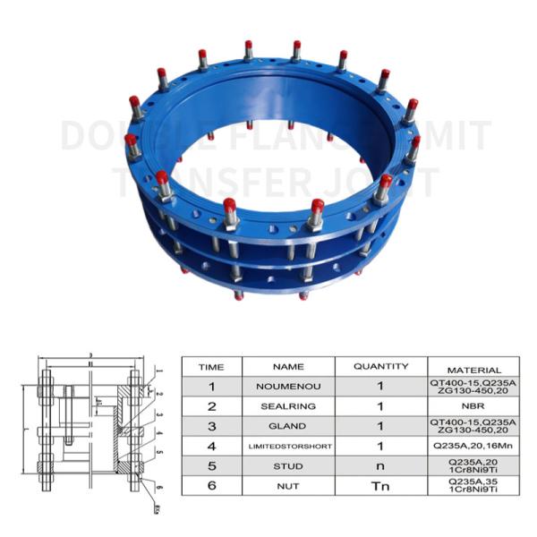 dn600 dn300 dn200 juntas de desmontagem de flanges