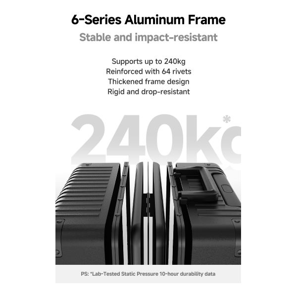 PC Aluminum Frame Travel Suitcase (20-inch) - German Covestro Material, Dual TSA Lock, Professional Luggage Manufacturer for Bulk Orders and Custom OEM Services