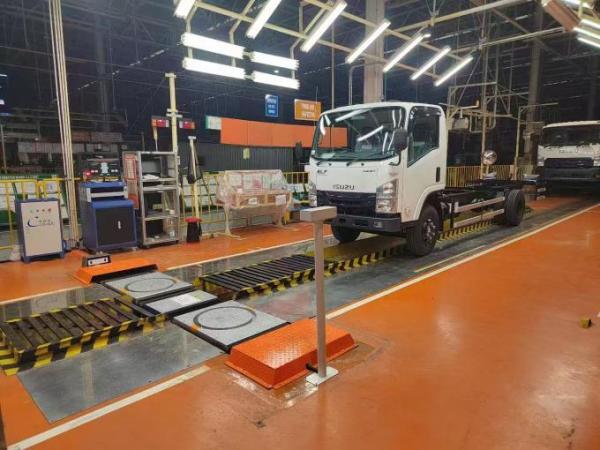 CTZJ-10 Camions Véhicule Direction Angle Testeur de charge 10T avec instrument de commande LCD avec écran tactile