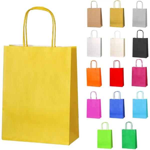 Custom Standard Kraft Packaging Bag Multiple Color Environmental Friendly