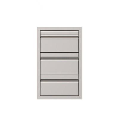 Stainless Bbq Drawer Organizer Outdoor Kitchen Equipment Triple Access TLSDOH101
