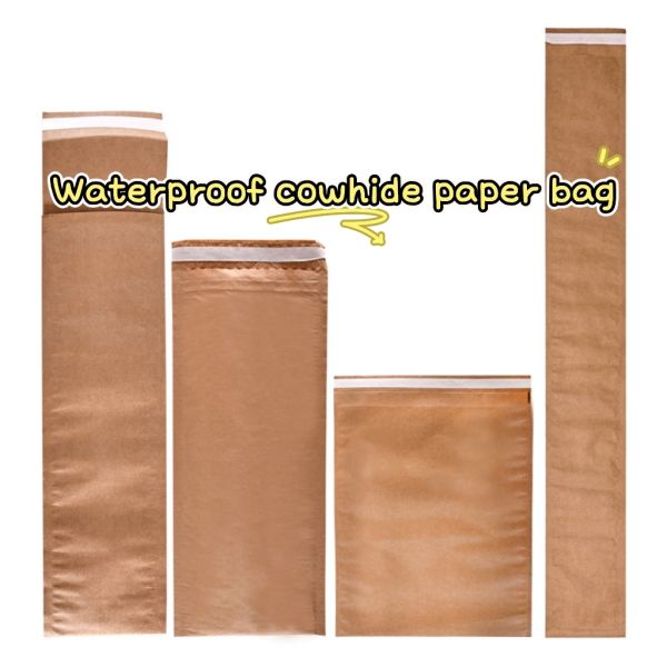 PE Coated Kraft Paper Bag 120 - 160gsm Rain Resistant Waterproof Honeycomb Packing Paper