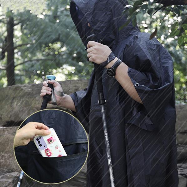 Diagonal Bracing Waterproof Single Tent Canopy Raincoat UV Resistant