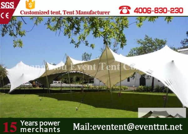 Custom Printed Freeform Stretch Tent Clear Roof Aluminum Door For Trade Show