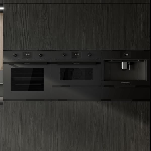 Latest Modern Luxury Solid Wood Veneer Kitchen Cabinet For Villa House Building Project