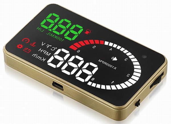 Ouchuangbo 3 inch car radio gps nav head up display screen and high-definition display Multi-color