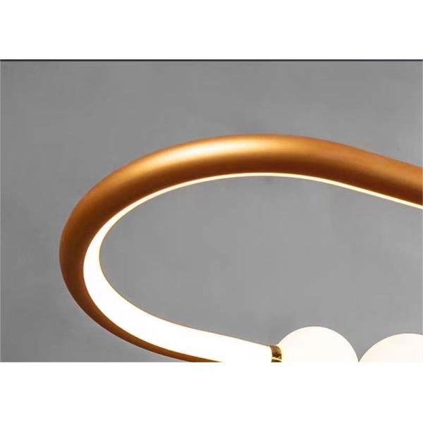 Скандинавская простая золотая краска скраб кольцо люстра современный подвесный свет ODM AC110V