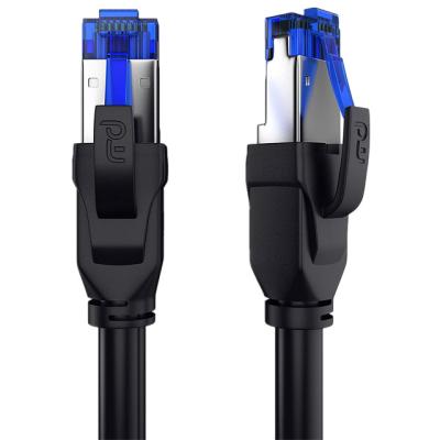 32AWG protegeu o cabo de remendo liso da rede de Cat8 40gbps 2000mhz