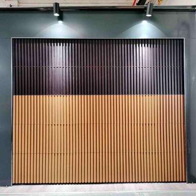 Fashion Electric Garage Doors  Grille Solid wood Sectional Garage Door
