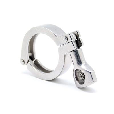 Standard 1.5 '' aço inoxidável 304 Single Pin Heavy Duty Tri Clamp com Wing Nut