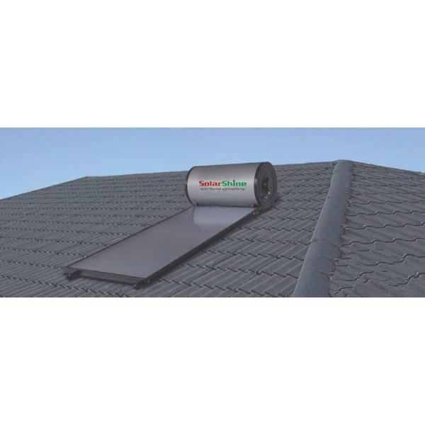 Black / White Flat Panel Solar Water Heater Selective Coating Absorber