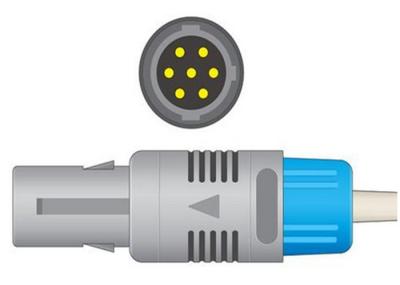 Cabo compatível do adaptador de Bionet 7pin spo2/cabo de extensão para o monitor paciente