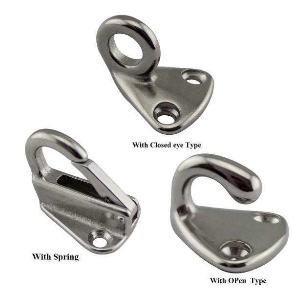 43mm Stainless Steel 316 Solid Fending Hook Marine Boat Hardware
