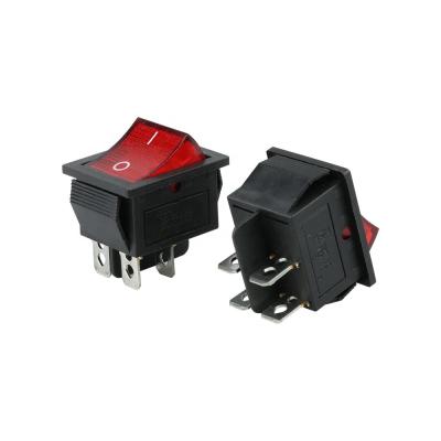 Interruptor 16A 250V/20A 125V de 4 Pin On Off Boat Rocker