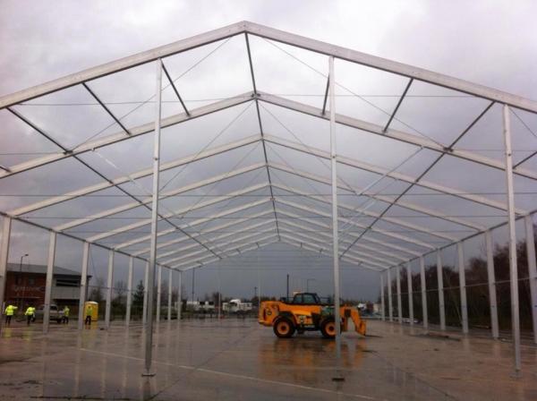 Customized Size White Aluminum Alloy Large Event Tent With Abs Solid Wall