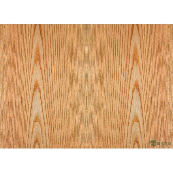 América Roble rojo Veneer de madera natural cortar 0,5 mm de espesor para el gabinete y la cara de la puerta