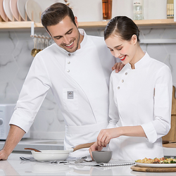Cozinheiro chefe cabido mulheres Coat da cozinha da barra do traje do restaurante do serviço do OEM