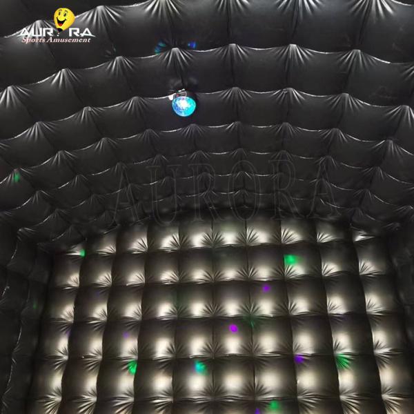 Black Mobile Inflatable Nightclub Tent Party Bar Disco Portable Disco Tent