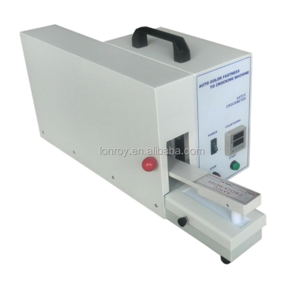 AATCC Crockmeter Auto Color Fastness Crocking Machine Double Hammer 9N Load Digital Counter Ink Proofer