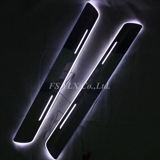 Car LED door sill plate light for Toyota Corrola RAV4 LED Door Sill LED moving door scuff