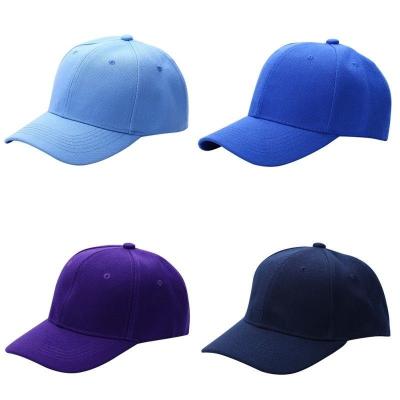 Adjustable Closure Unisex Baseball Caps Curved Visor Plain Solid Acrylic Color