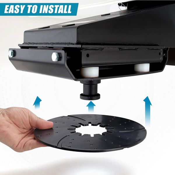 Easy Install Fifth Wheel Lube Plate 10 Inch 12 Inch Self-Lubricating Hitch Disc with Built-in Lubricant for RV Caravan
