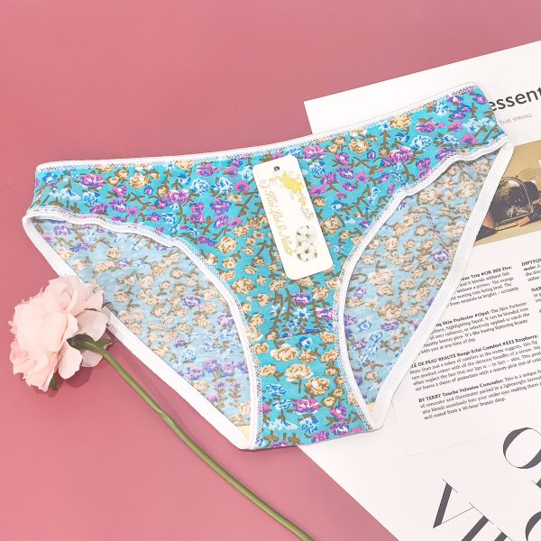 Cotton Underwear Ladies Small XL-2XL Mixed Color Mixed Code 12 Pack Best Selling Printed Ladies Underwear