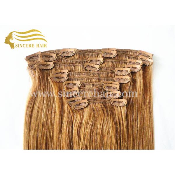 55 CM Clip In Hair Extensions - 22" Straight Full Set of 10 Pieces Clip In Remy Human Hair Extensions for Sale 50 CM Clip In Remy Human Hair Extensions, 22