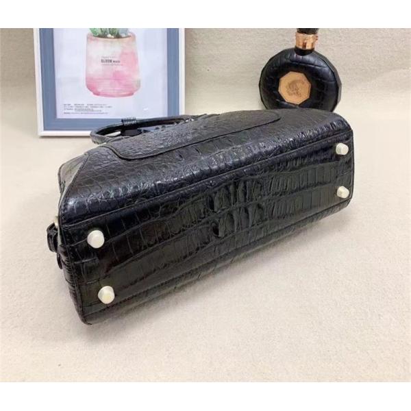 Exotic Genuine Crocodile Skin Women Shell Purse Authentic Alligator Leather Lady Single Shoulder Bag Female Handbag