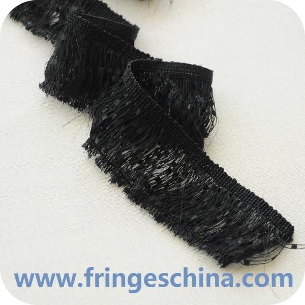 Handmade chainette custom polyester chain tassels fringes brush for curtain decoration