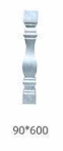 100x100 Or 4x4 Inch Cast Aluminum Fence Post Cap With Ornamental Metal Frame And 3D Modelling Service