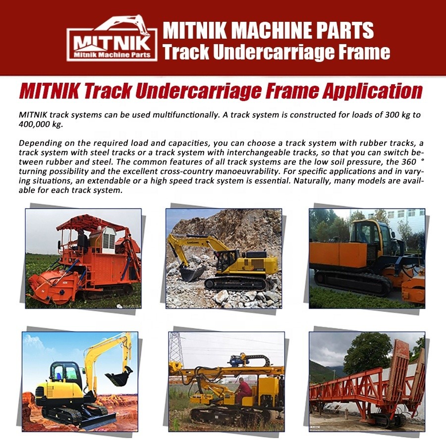 Genuine 10T Steel Crawler Track Undercarriage for Excavator Drilling Rig OEM Services