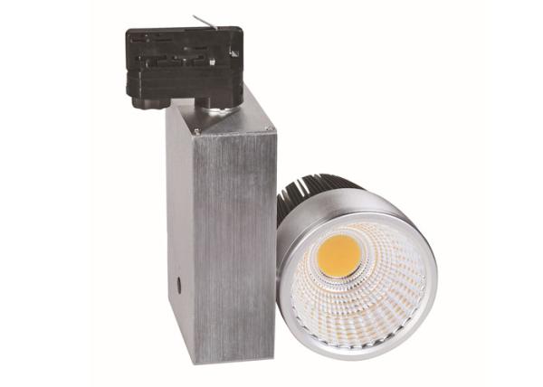 Black / white COB 20W LED Tracking light CRI 85 1800LM , shop lighting LED track spotlight