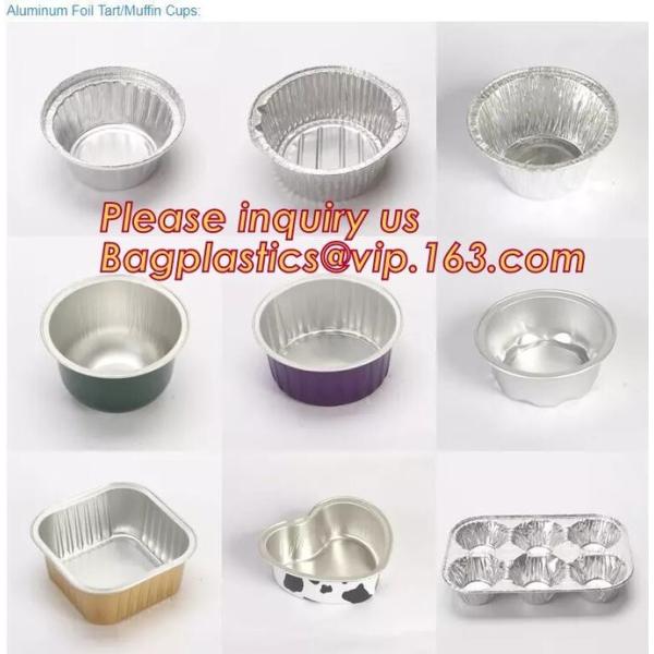 Aireline Rectangle Shaped, Disposable Aluminum Foil Pan, Take-Out Food Containers, Foil Cake Cup