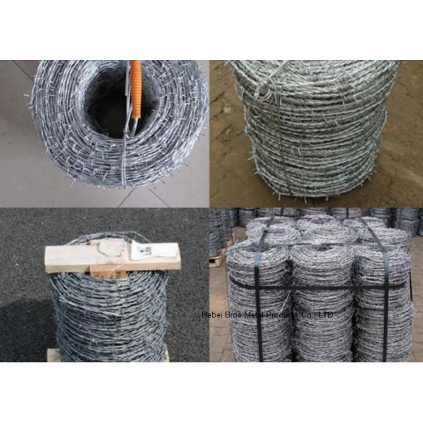12x14 Hot Dipped Galvanized Barbed Wire Coil, Security Mesh Fence