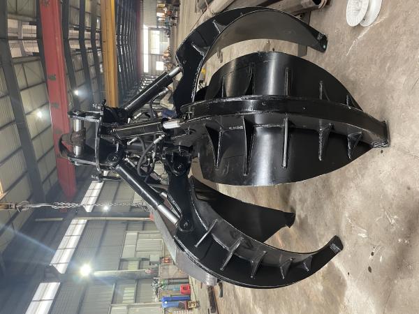 Garra mecânica da casca alaranjada de Q345B, Digger Grab Bucket For 10 Ton Escavadora