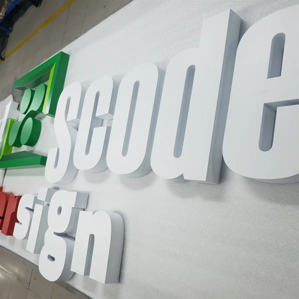Custom Stainless Steel Painted Letters Metal Sign for Commercial Branding