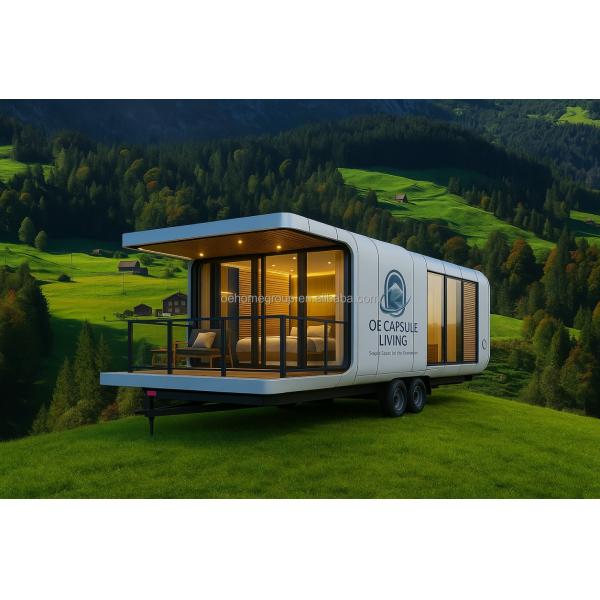 Modular 7 Luxury Prefab Steel Smart Tiny Space Capsule Home Prefabricated Capsule Room Hotel Capsule House Outdoor